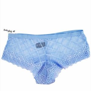 BOOTAY BAG Blue Lace Hipster Panty NWT Women's Small